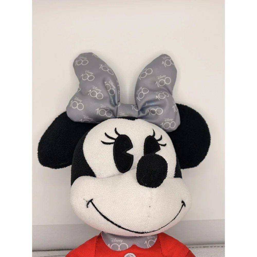 Disney 100 Years of Wonder Minnie Mouse Red Dress Plush Stuffed Toy Collectible